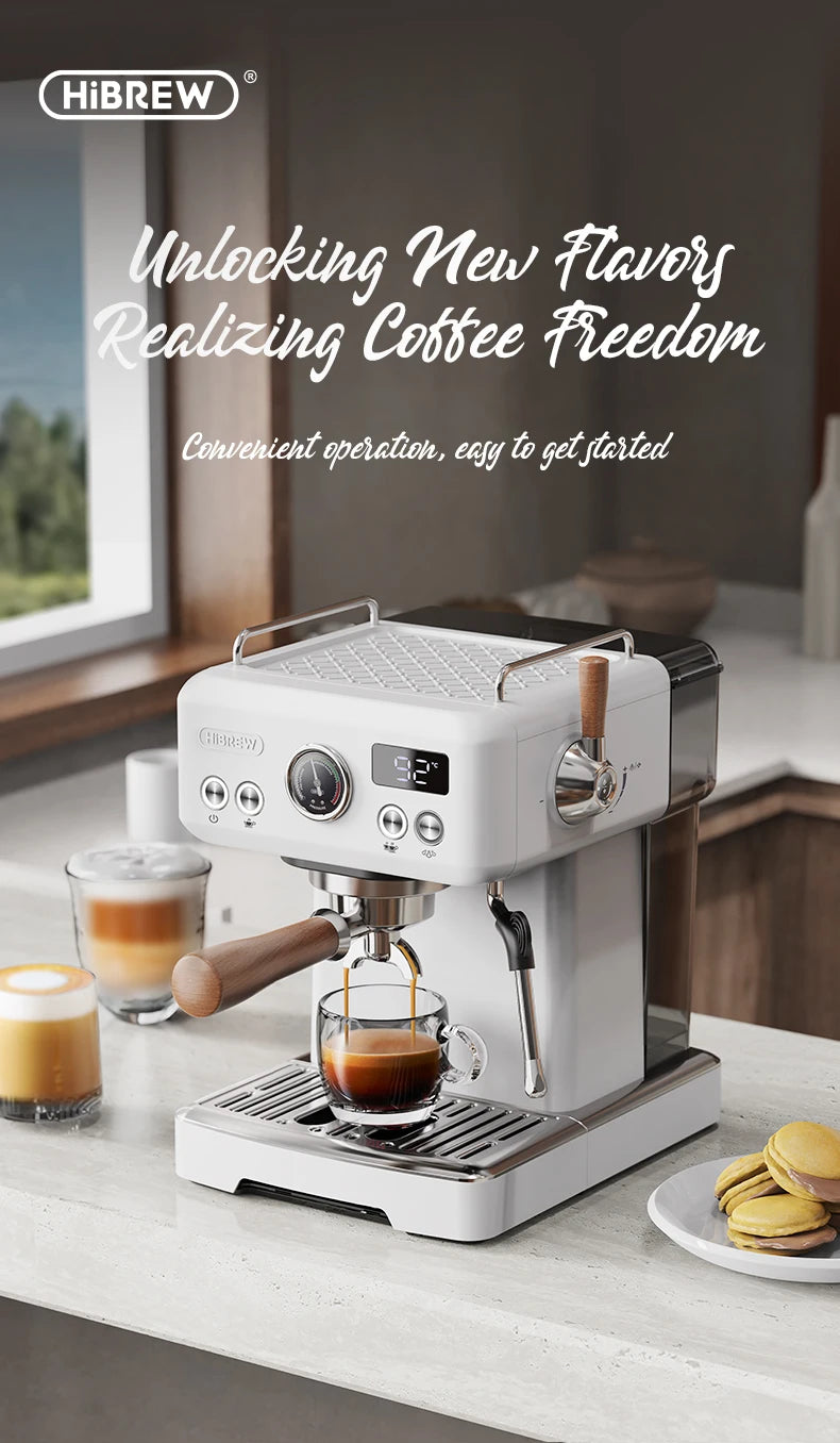 Semi-Automatic Espresso Machine – 20 Bar, Temp Adjustable - stirhaus