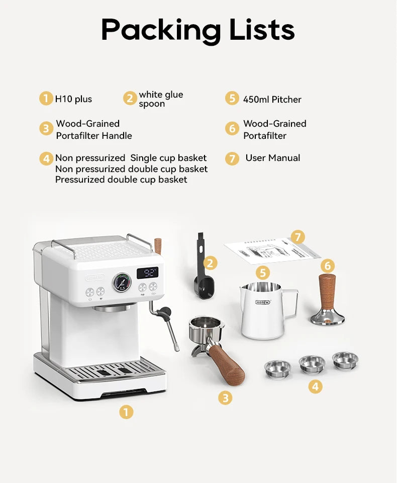 Semi-Automatic Espresso Machine – 20 Bar, Temp Adjustable - stirhaus