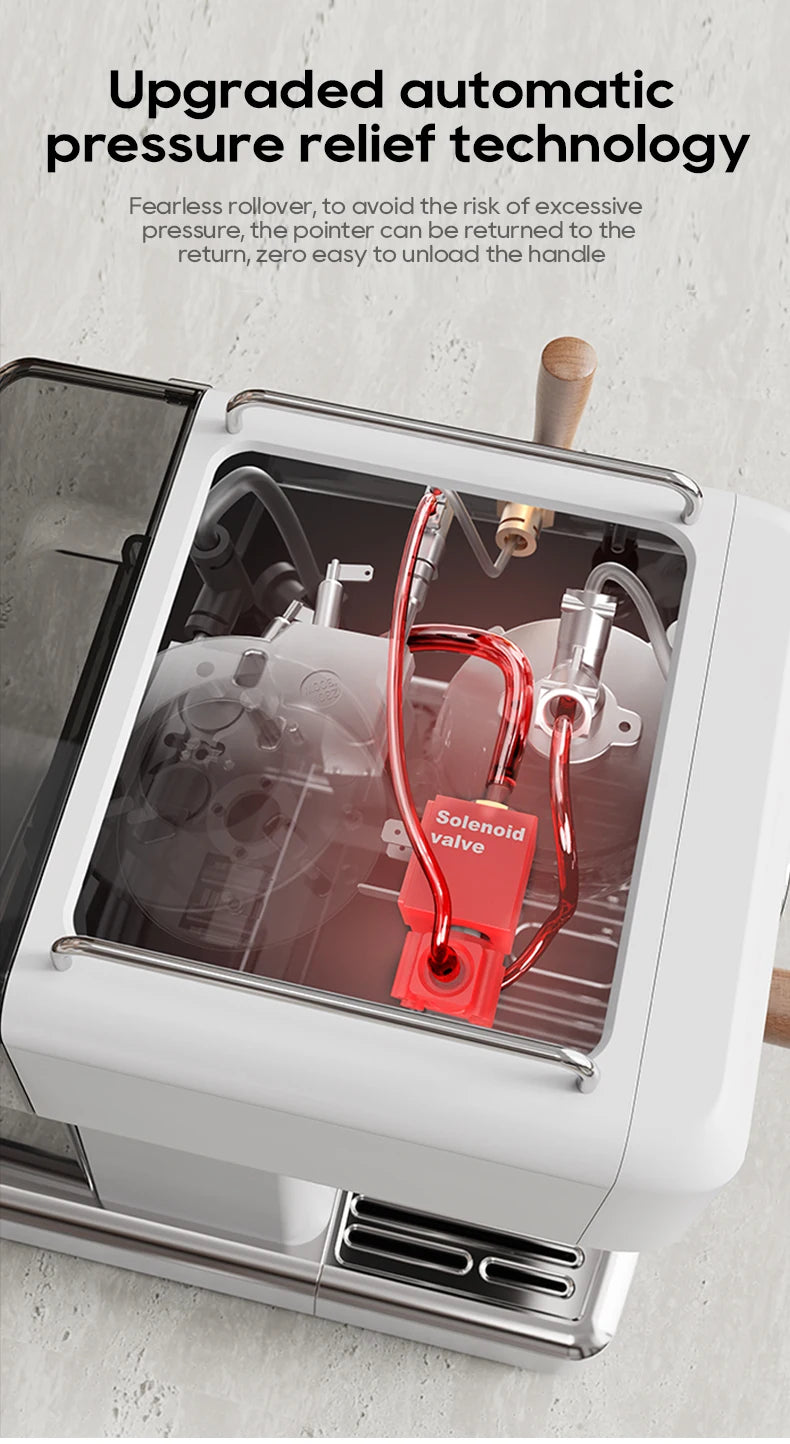 Semi-Automatic Espresso Machine – 20 Bar, Temp Adjustable - stirhaus