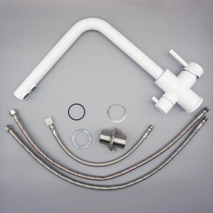 Dual Handle Filtered Drinking Water Kitchen Faucet – Stainless Steel Brushed Nickel - stirhaus