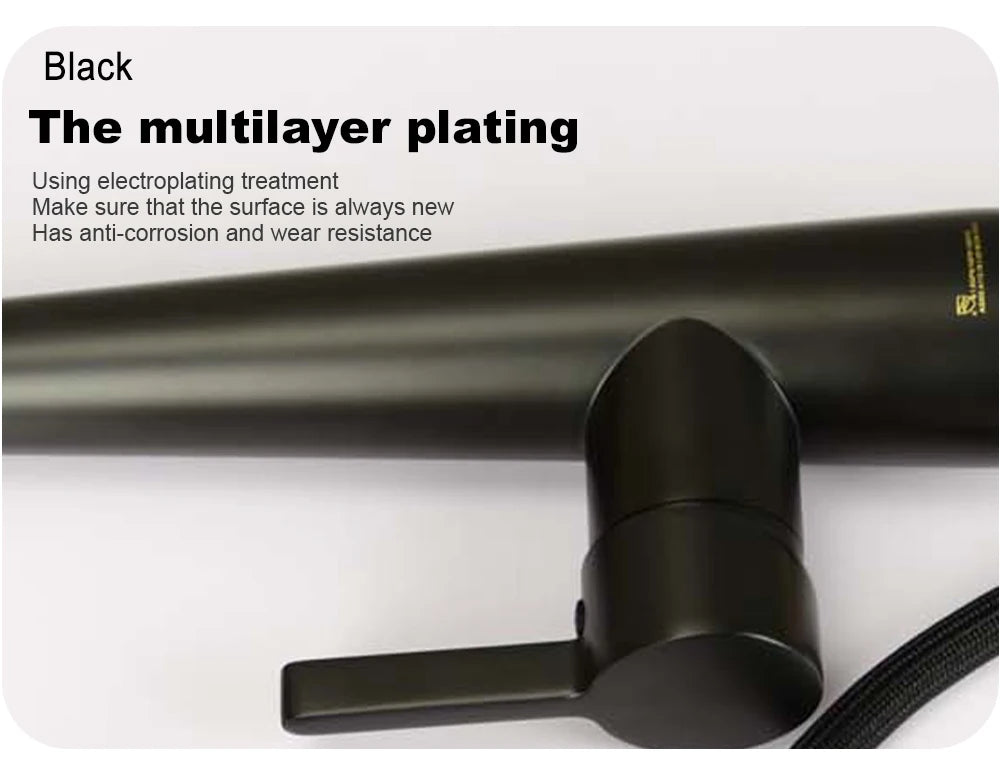 Deck-Mounted Pull-Out Kitchen Faucet with Single Handle, Hot & Cold Mixer - stirhaus