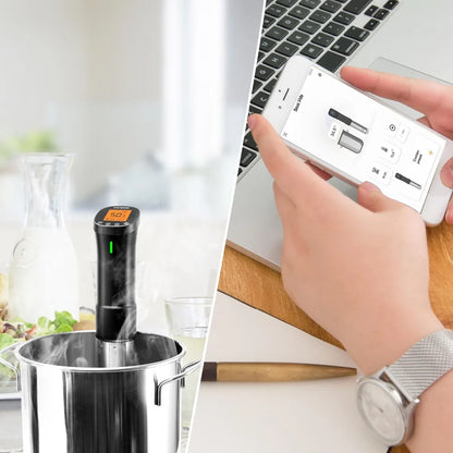 Wi-Fi Sous Vide Precision Cooker – 1000W Immersion Circulator with Digital Controls - stirhaus