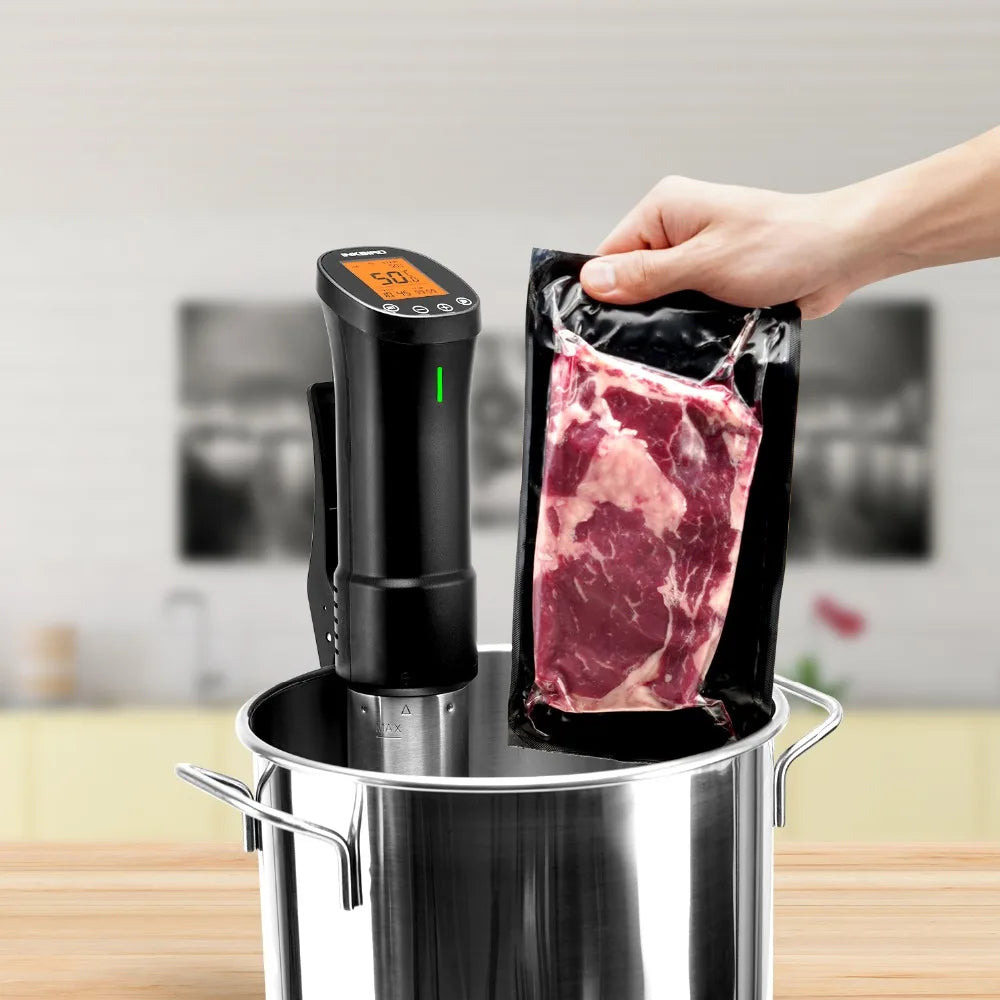 Wi-Fi Sous Vide Precision Cooker – 1000W Immersion Circulator with Digital Controls - stirhaus