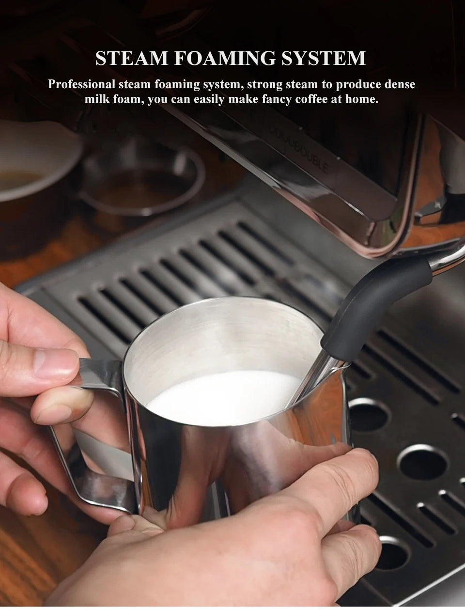 20-Bar Commercial Espresso Machine with Grinder & Barista Kit – Professional Coffee Maker - stirhaus