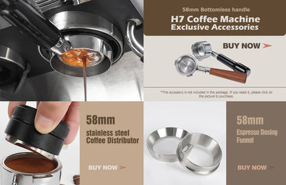 20-Bar Commercial Espresso Machine with Grinder & Barista Kit – Professional Coffee Maker - stirhaus