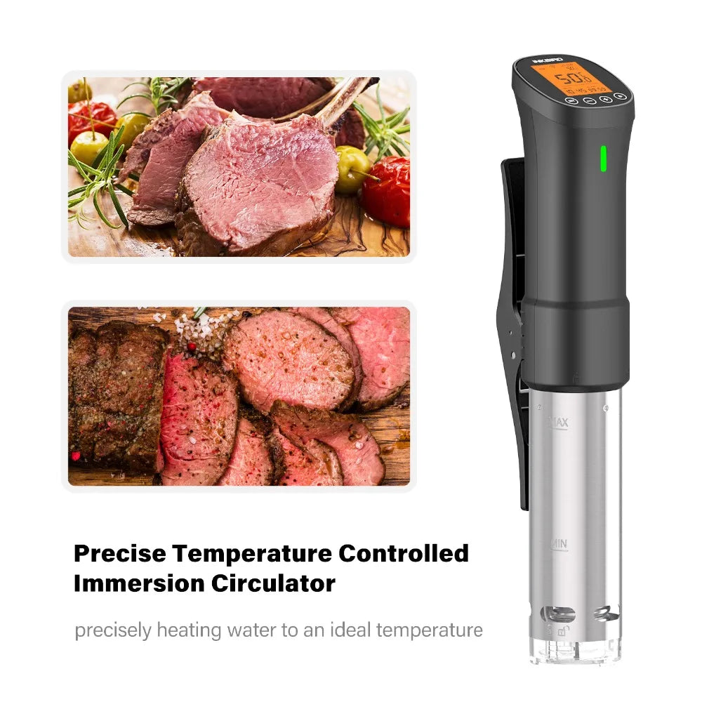 Wi-Fi Sous Vide Precision Cooker – 1000W Immersion Circulator with Digital Controls - stirhaus