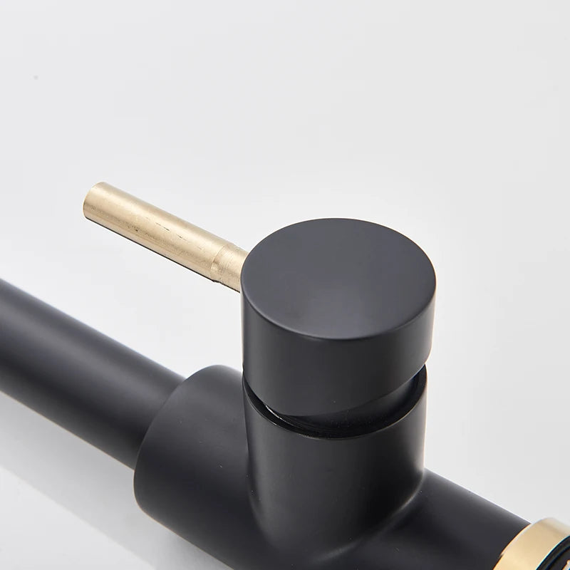 Smart Touch Kitchen Faucet – Brushed Gold Pull Down Sensor Tap with 360° Rotation & Dual Spray - stirhaus