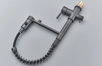 Pull-Down 3-Way Kitchen Faucet – Brass Filter Tap with Hot, Cold & Purified Water - stirhaus