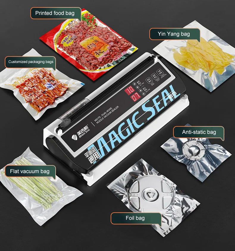 Electric Vacuum Sealer – 30cm Automatic Food Packaging Machine with Dual Mode & Dehumidifying Tank - stirhaus