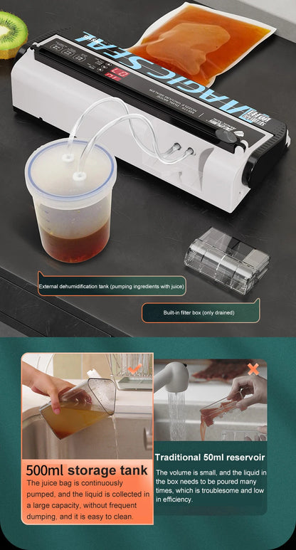 Electric Vacuum Sealer – 30cm Automatic Food Packaging Machine with Dual Mode & Dehumidifying Tank - stirhaus