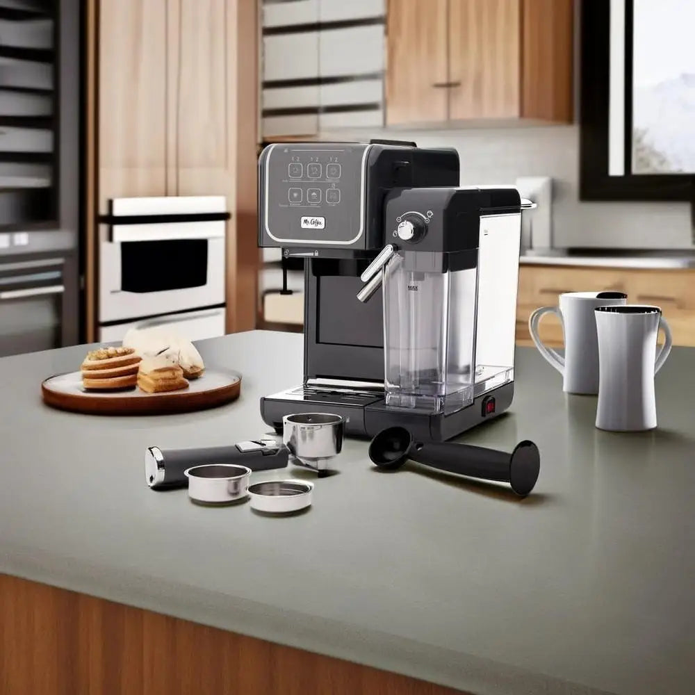 One-Touch Espresso Cappuccino & Latte Machine – 19-Bar Pump with Automatic Milk Frother - stirhaus