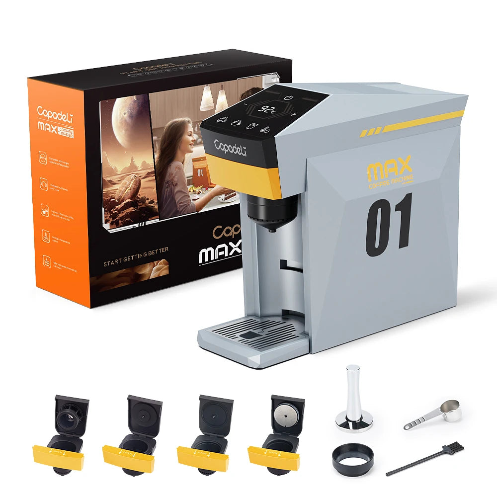 4-in-1 Capsule Coffee Machine with 19-Bar Pressure – Compatible with Pods & Ground Coffee - stirhaus