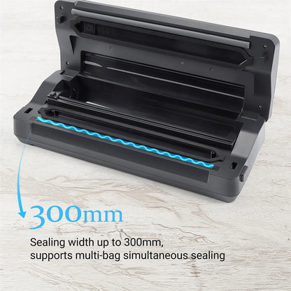 Vacuum Sealer Machine with Cutter & 4 Modes – Food Storage & Sous Vide, 30cm Seal, -85kpa Pump - stirhaus