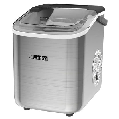 Countertop Ice Maker – 26 lb/Day Portable Machine with Self-Cleaning & Basket - stirhaus