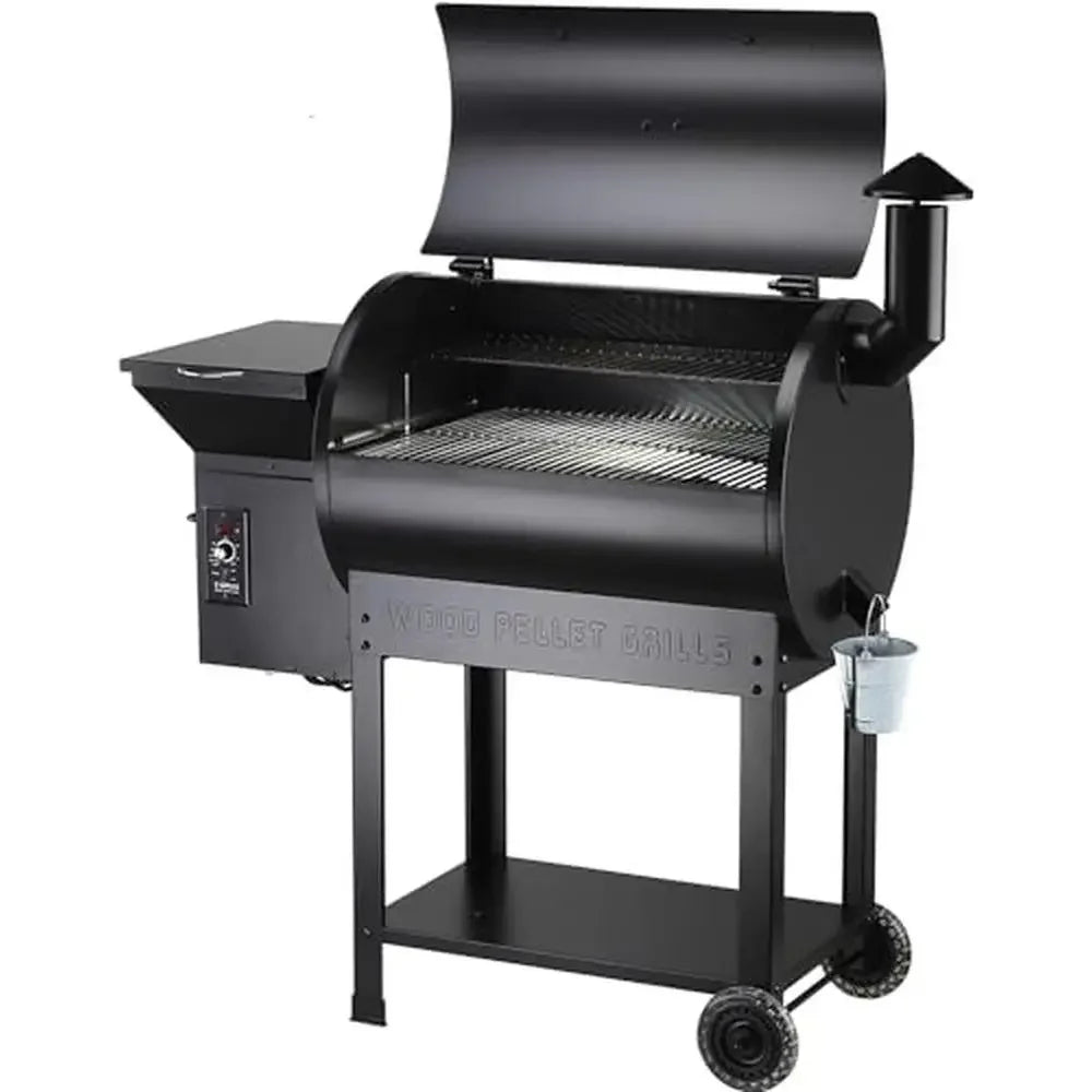 8-in-1 Wood Pellet Grill & Smoker – 700 sq. in. Outdoor BBQ with Auto Temp Control - stirhaus