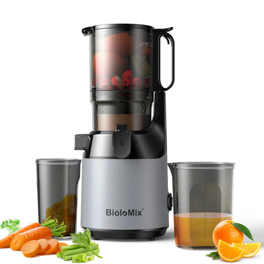 Cold Press Juicer with 130mm Wide Chute, Triple Filter & BPA-Free Design - stirhaus