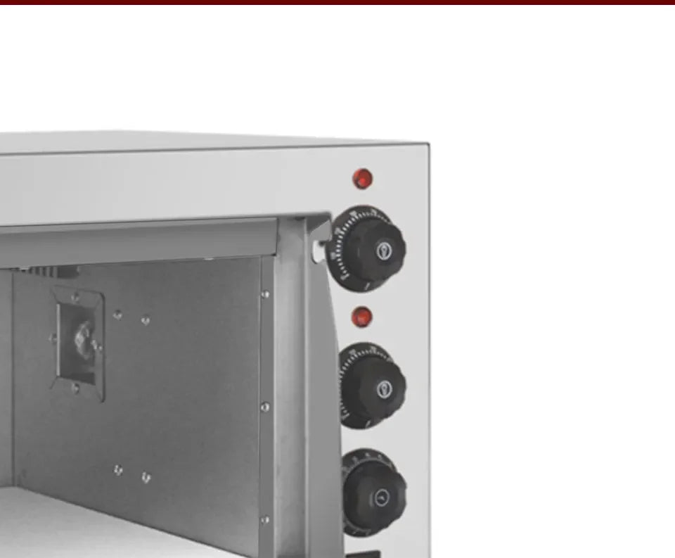 13" Electric Pizza Oven with Stone – 2500W Commercial Stainless Steel Baking Oven - stirhaus
