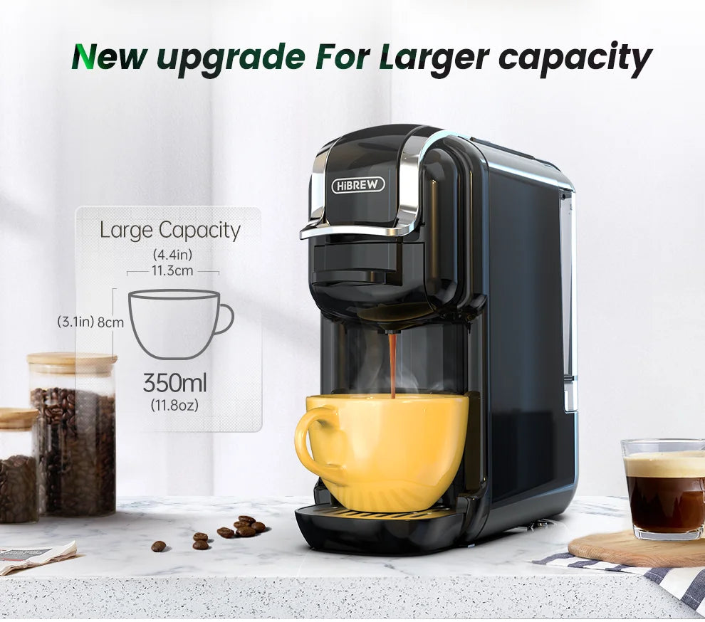 5-in-1 Multi Capsule Coffee Machine – 20 Bar Pressure, Hot & Cold Brew - stirhaus