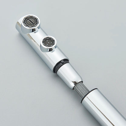 3-Way Kitchen Faucet – Dual Handle Pull-Out Filter Tap for Hot, Cold & Purified Water - stirhaus