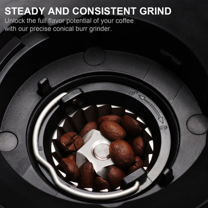 Automatic Burr Coffee Grinder BG706 – 30 Grind Settings, Conical Burr, LCD Timer - stirhaus