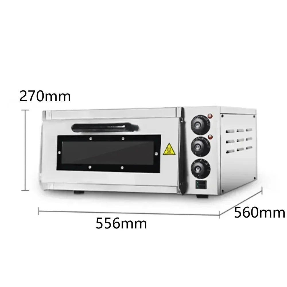 20L Commercial Stainless Steel Pizza Oven – Single Layer, 220V, 2000W - stirhaus