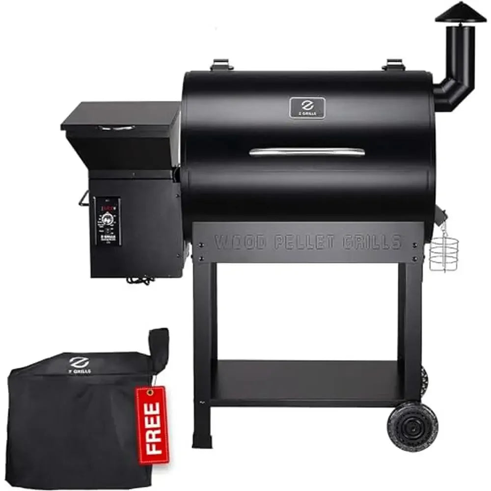 8-in-1 Wood Pellet Grill & Smoker – 700 sq. in. Outdoor BBQ with Auto Temp Control - stirhaus