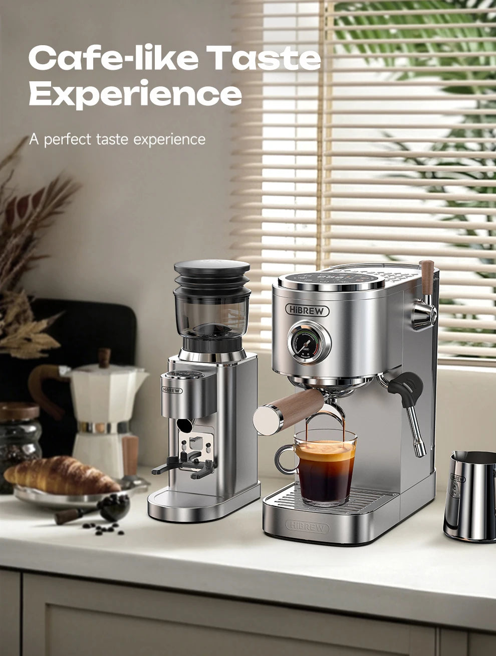Semi-Automatic Espresso Machine – 20 Bar, 3-Level Temp Control, Cold/Hot Coffee Maker - stirhaus