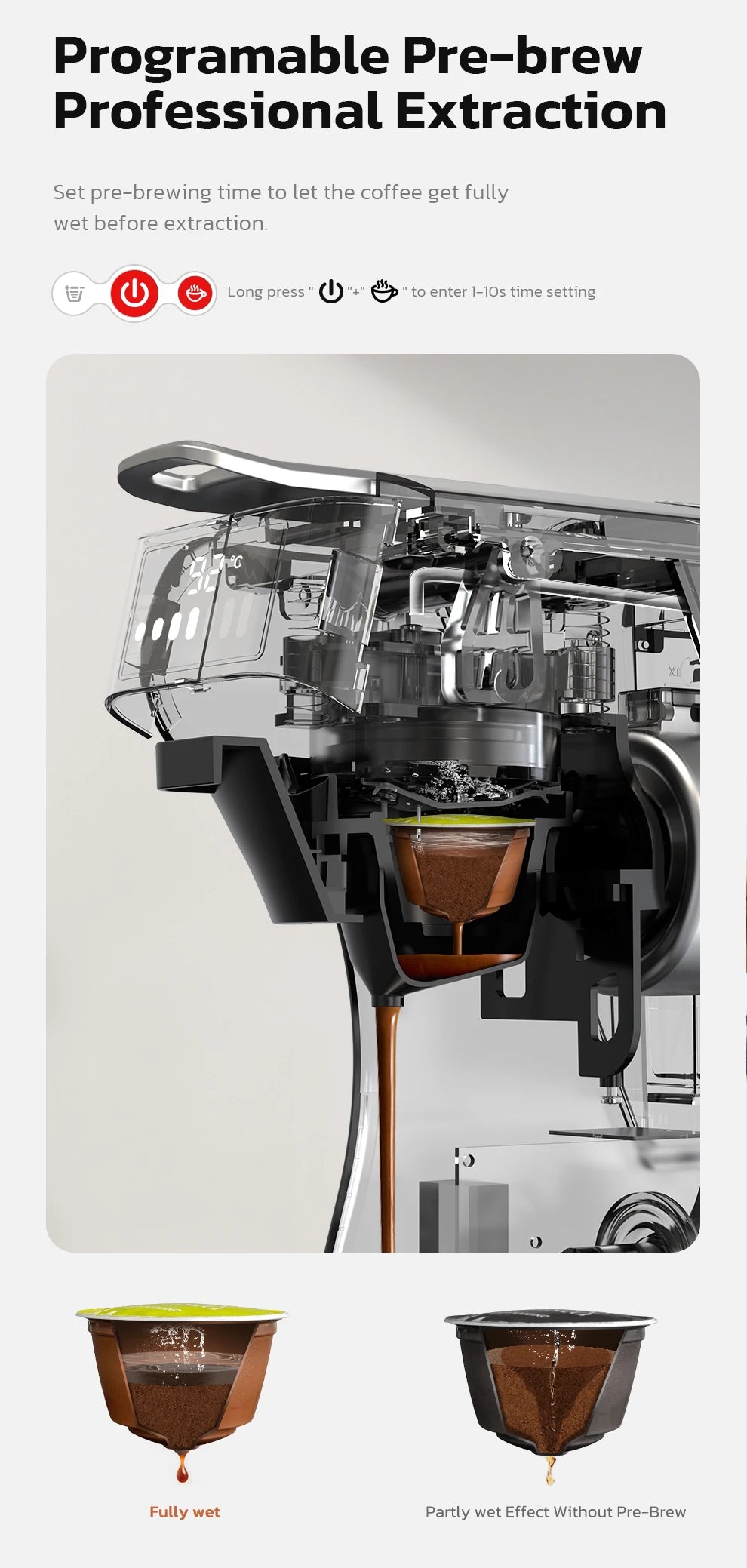6-in-1 Capsule Coffee Machine – Espresso, Cappuccino & More, Hot & Cold Brew, 20 Bar Pressure - stirhaus