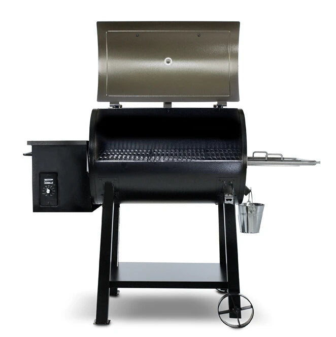Deluxe Wood Pellet Smoker Grill with Rolling Cart – Outdoor Charcoal BBQ with Digital Controls - stirhaus