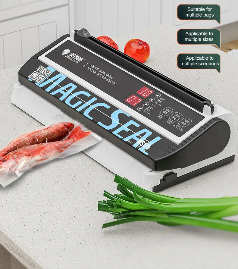 Electric Vacuum Sealer – 30cm Automatic Food Packaging Machine with Dual Mode & Dehumidifying Tank - stirhaus