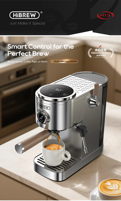 Semi-Automatic Espresso Machine – 20 Bar, 3-Level Temp Control, Cold/Hot Coffee Maker - stirhaus