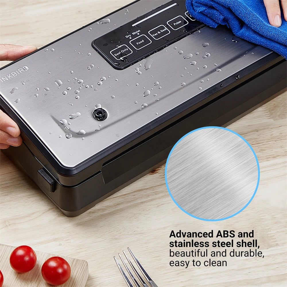 Vacuum Sealer Machine with Cutter & 4 Modes – Food Storage & Sous Vide, 30cm Seal, -85kpa Pump - stirhaus