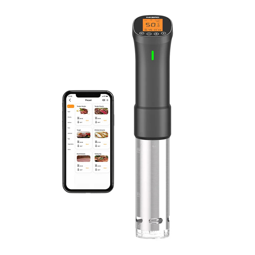 Wi-Fi Sous Vide Precision Cooker – 1000W Immersion Circulator with Digital Timer - stirhaus