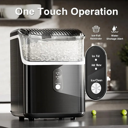 Countertop Nugget Ice Maker – 34 lbs/Day Chewable Sonic Ice Machine with Self-Cleaning - stirhaus