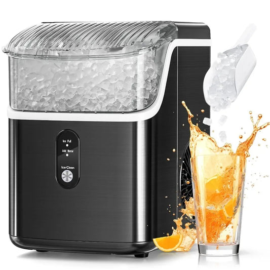 Countertop Nugget Ice Maker – 34 lbs/Day Chewable Sonic Ice Machine with Self-Cleaning - stirhaus