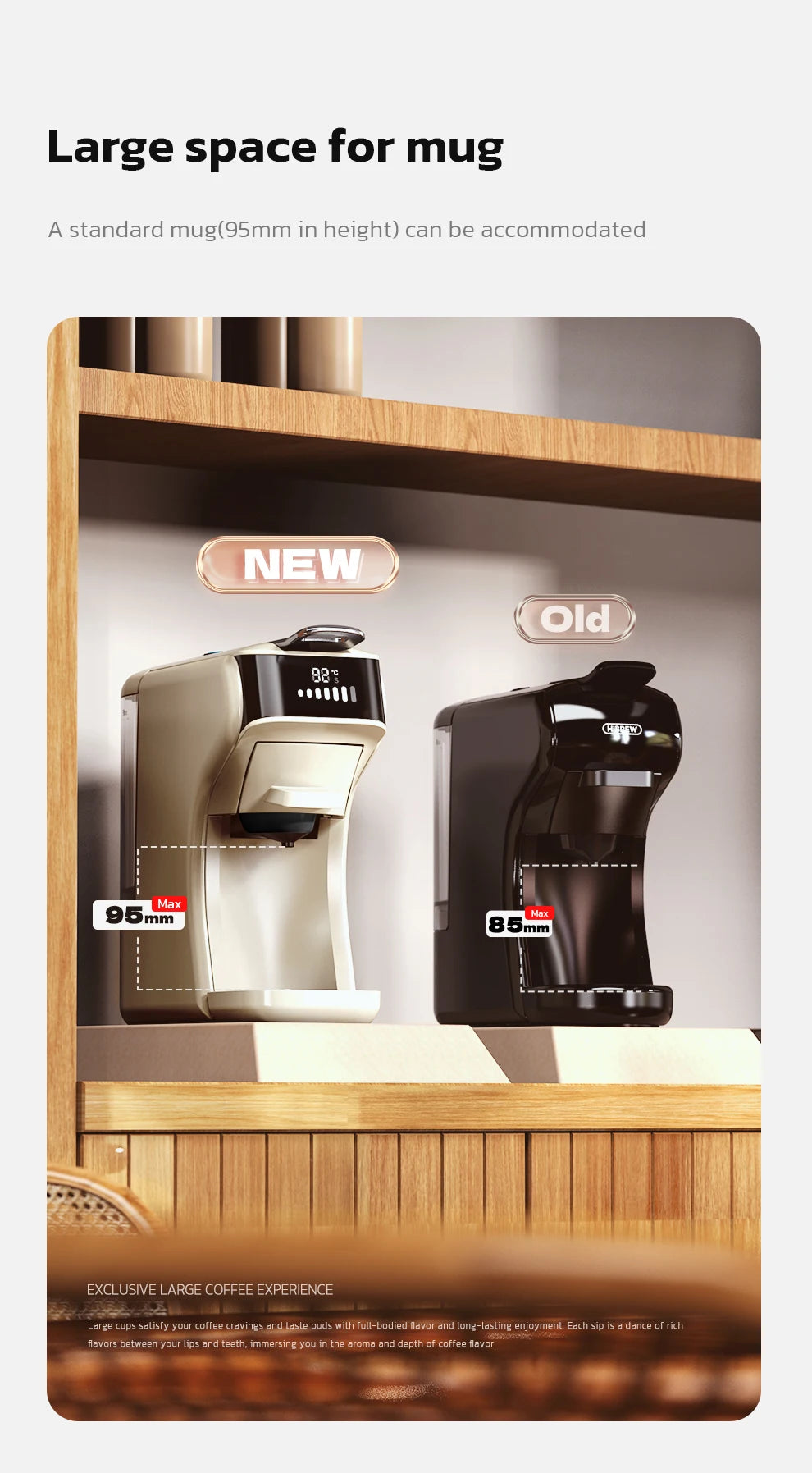 6-in-1 Capsule Coffee Machine – Espresso, Cappuccino & More, Hot & Cold Brew, 20 Bar Pressure - stirhaus