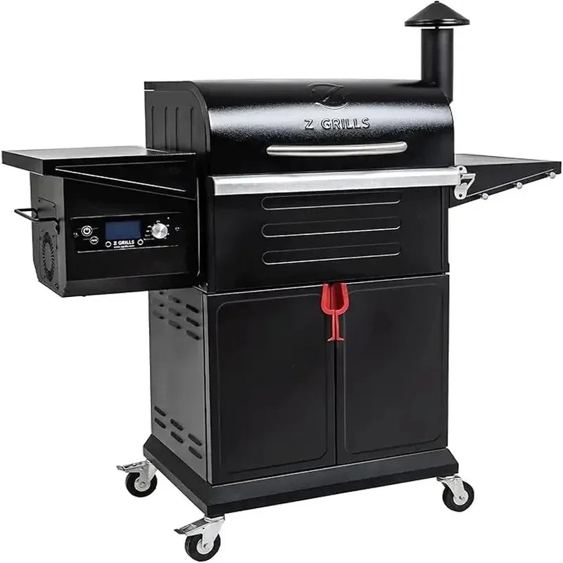 Wood Pellet Grill Smoker with PID Controller – 700 sq. in. BBQ Grill with Meat Probes & Rain Cover - stirhaus