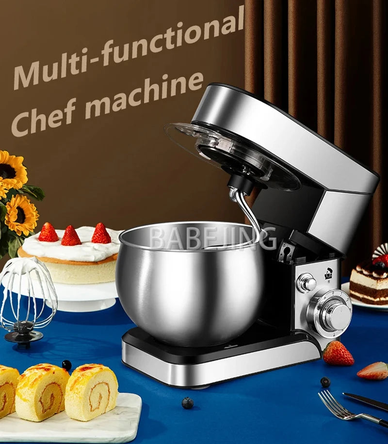 5L Stand Mixer with Dough Hook, Whisk & Beater – 1200W Automatic Kneading Machine - stirhaus