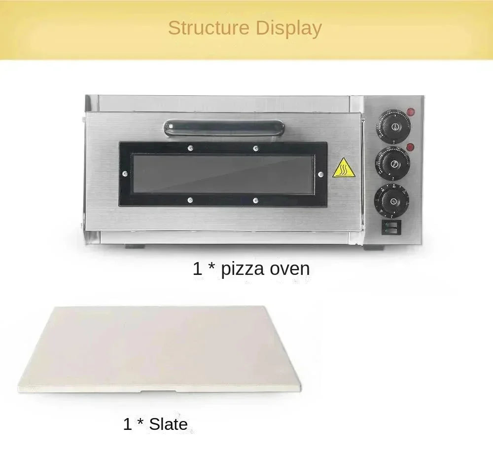 20L Commercial Stainless Steel Pizza Oven – Single Layer, 220V, 2000W - stirhaus