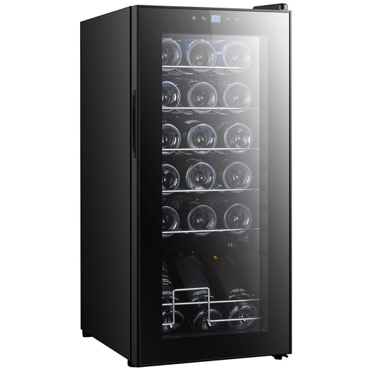 18-Bottle Wine Fridge – Compact 50L Cooler with LED & Touch Control - stirhaus