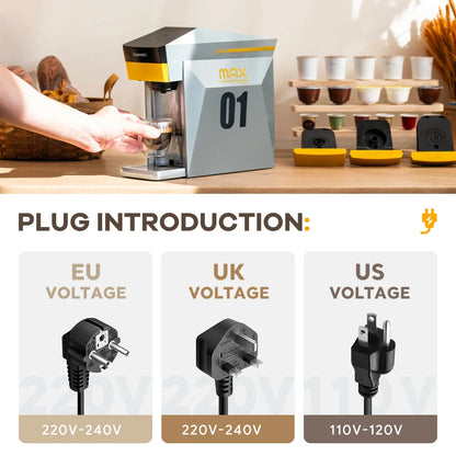 4-in-1 Capsule Coffee Machine with 19-Bar Pressure – Compatible with Pods & Ground Coffee - stirhaus