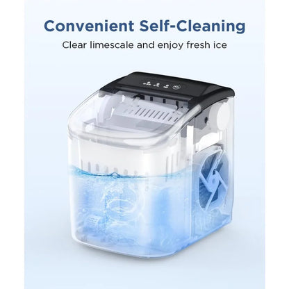 Portable Countertop Ice Maker – 26 lbs/Day Bullet Ice Machine with Self-Cleaning - stirhaus