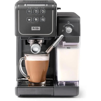 One-Touch Espresso Cappuccino & Latte Machine – 19-Bar Pump with Automatic Milk Frother - stirhaus