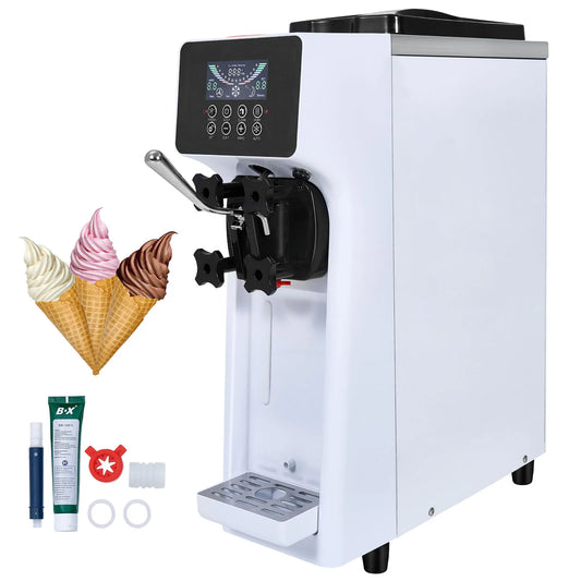 Commercial Soft Serve Ice Cream Machine – Single Flavor Countertop Maker with Touch Screen & Auto Clean - stirhaus