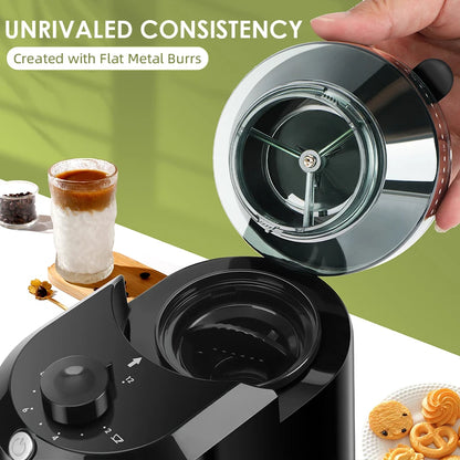 Electric Burr Coffee Grinder – 28 Grind Settings, Conical Burr Mill for Espresso & Coffee Beans - stirhaus