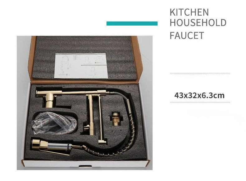 Stainless Steel Kitchen Faucet – Single Handle 360° Spring Spout Mixer - stirhaus