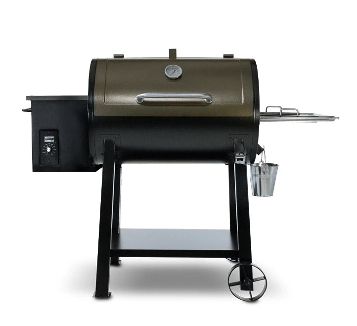 Deluxe Wood Pellet Smoker Grill with Rolling Cart – Outdoor Charcoal BBQ with Digital Controls - stirhaus