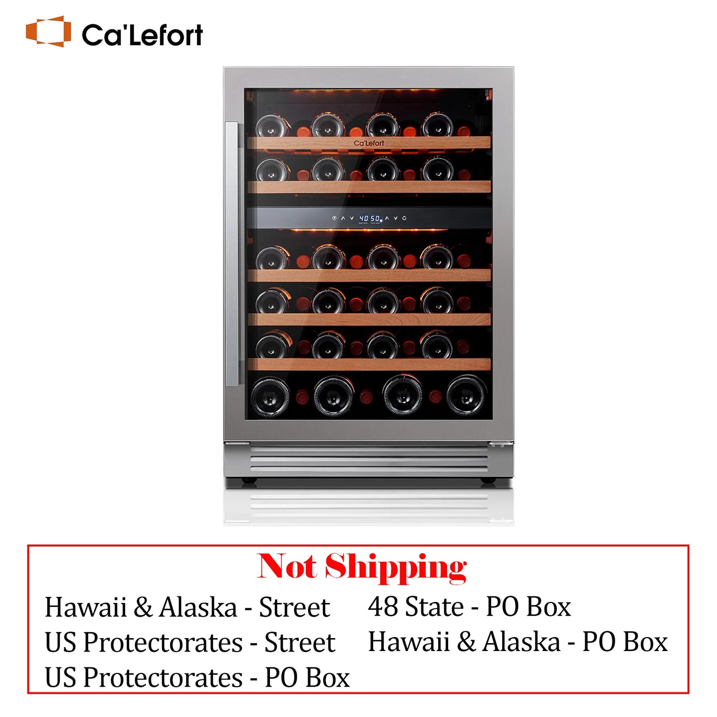 24" Dual Zone Wine Fridge – 46-Bottle Built-In Cooler with Glass Door & LED Lighting - stirhaus