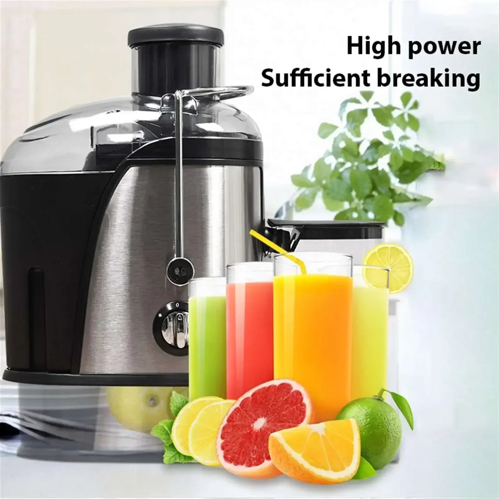 Stainless Steel Centrifugal Juicer with 3" Wide Chute, 2 Speeds & Auto Pulp Ejection - stirhaus