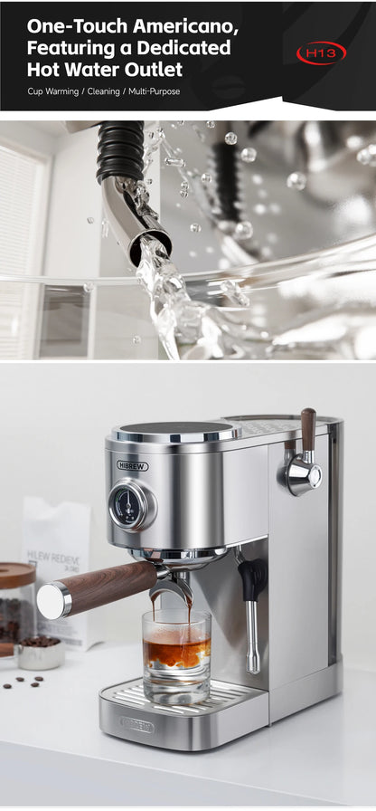 Semi-Automatic Espresso Machine – 20 Bar, 3-Level Temp Control, Cold/Hot Coffee Maker - stirhaus